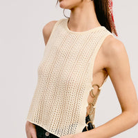 Side Ring Crochet Tank