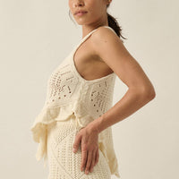 Pointelle Crochet Tank Top