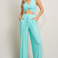 Wide Leg Knit Pants