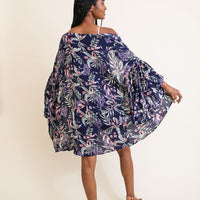 Tropical Drape Sleeve Kimono