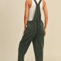 Washed Black Overalls
