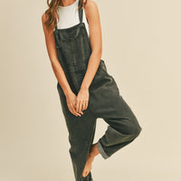 Washed Black Overalls