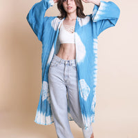 Tie-dye Longline Kimono