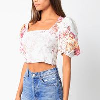 Macey Floral Top