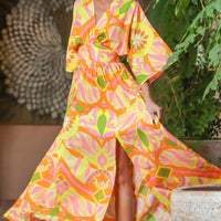 Citrus Kimono Maxi