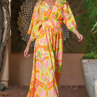 Citrus Kimono Maxi