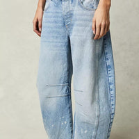 Low Rise Barrel Denim