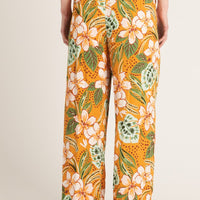 Belted Floral Pants