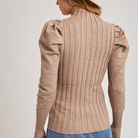 Puff Sleeve Knit Top