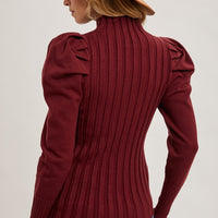 Puff Sleeve Knit Top