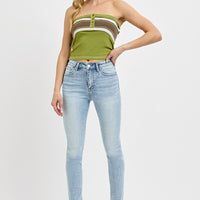 High Rise Ankle Skinny Jean
