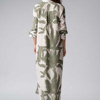 Palm Print Summer Dress