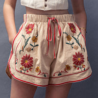 Wildflower Linen Shorts