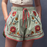 Wildflower Linen Shorts