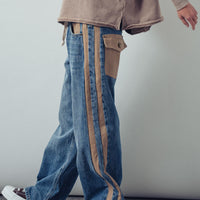 Utility Stripe Jeans