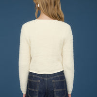 Fuzzy Knit Cardigan