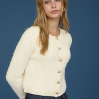 Fuzzy Knit Cardigan