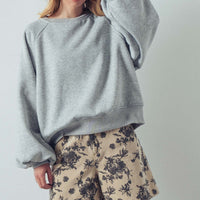 Puff Sleeve Sweatshirt