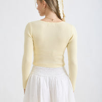 Willow Cropped Knit Sweater