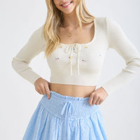 Willow Cropped Knit Sweater