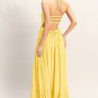 Smocked Halter Maxi