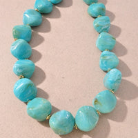 Chunky Marble Bead Necklace