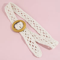 Wooden Ring Crochet Belt