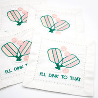 Pickleball Cocktail Napkin Set