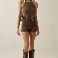 Pointelle Crochet Tank Top