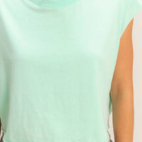 Mint Cropped Top