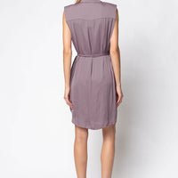 Collared Mini Shirt Dress