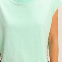 Crew Neck Body Cropped Top