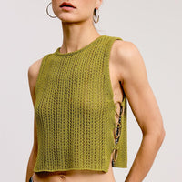 Side Ring Crochet Tank