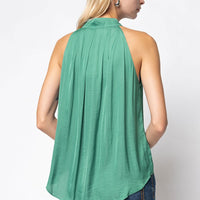 Scallop Button Up Blouse