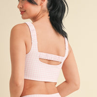 Gingham Bra Top
