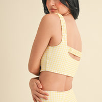 Gingham Bra Top