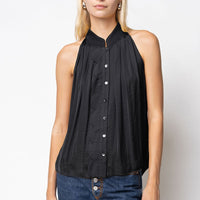 Scallop Button Up Blouse