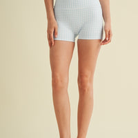 Gingham Mini Shorts