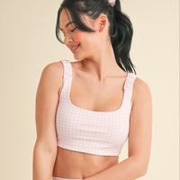 Gingham Bra Top