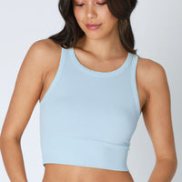 Chevron High Neck Crop