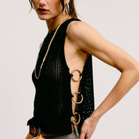 Side Ring Crochet Tank