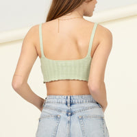 Crochet Knit Crop Top