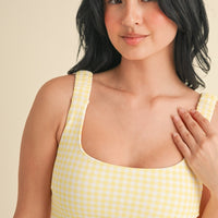 Gingham Bra Top