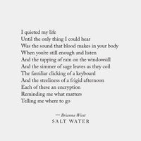 Salt Water Book