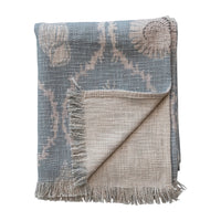 Coral & Shells Cotton Throw