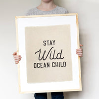Canvas Beach Print Stay Wild