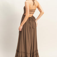 Smocked Halter Maxi