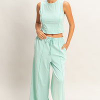 Mineral Washed Crop Top