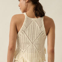 Pointelle Crochet Tank Top