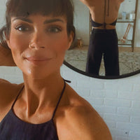Midnight Linen Halter